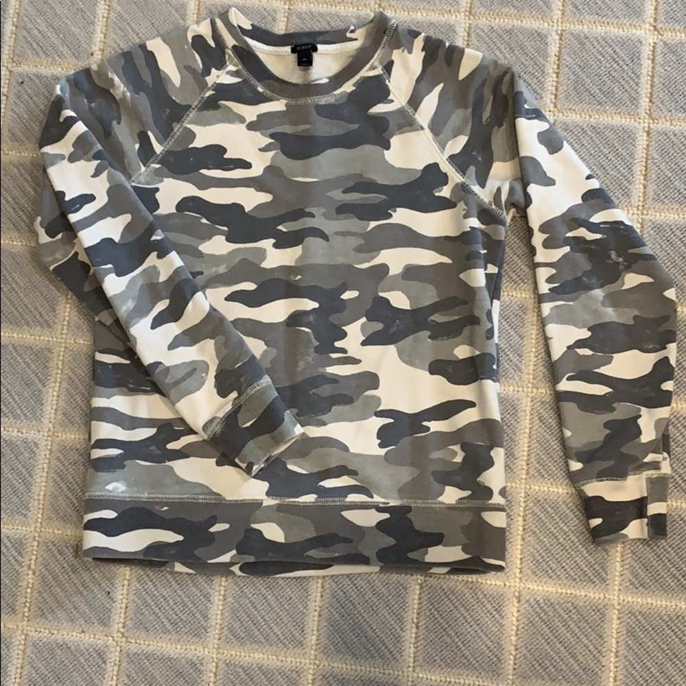 J Crew Camo sweatshirt